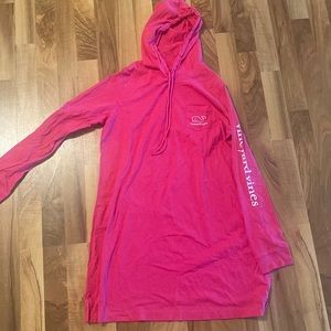 Womens medium pink bathing suit cover up